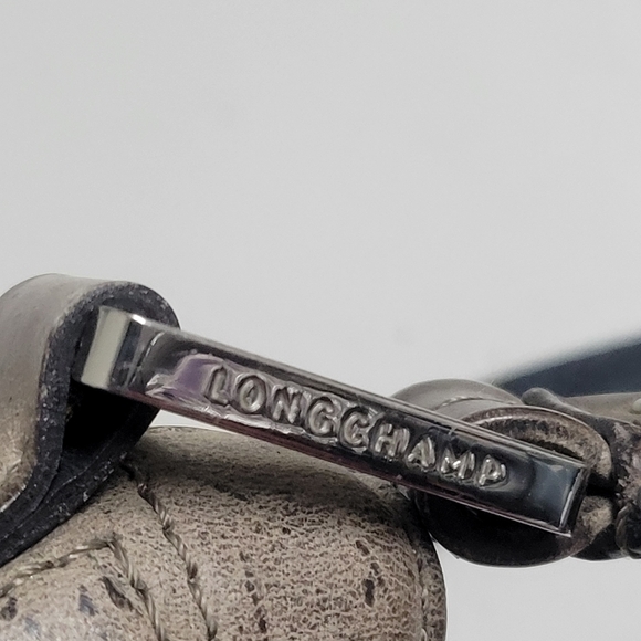 Longchamp Brown Distressed Antelope Leather Purse Made In France. - Picture 10 of 16